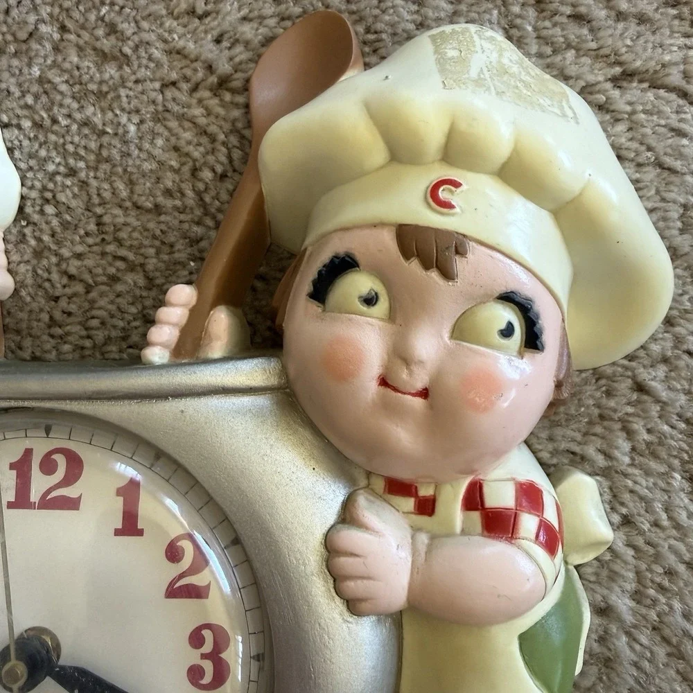 Vintage 1990 Campbells Soup Kids Wall Clock New Haven Quartz Burwood Kitchen USA